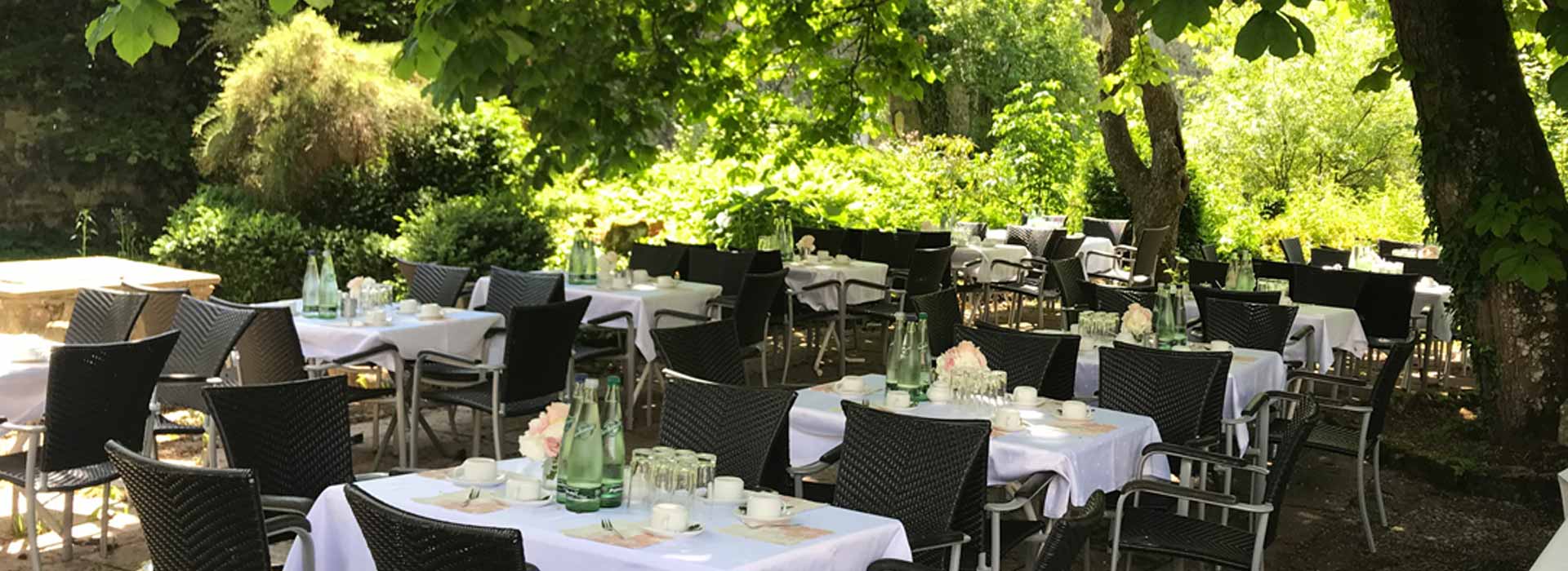 Ebrach Klosterbräu Terrasse Biergarten